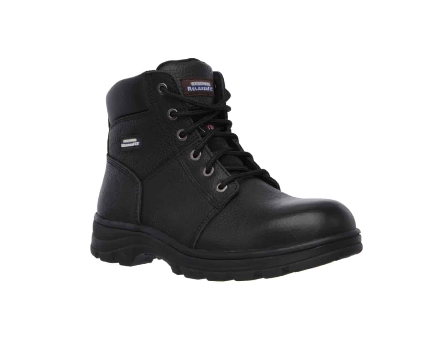black skechers work boots