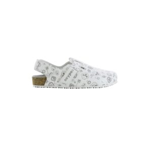 Oxypas Bio Oxy 'Bianca' Breathable Synthetic Leather & Cork Nursing Clog